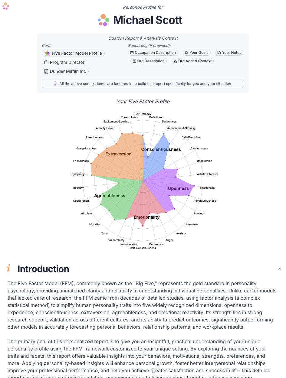 Dynamic Report Personal