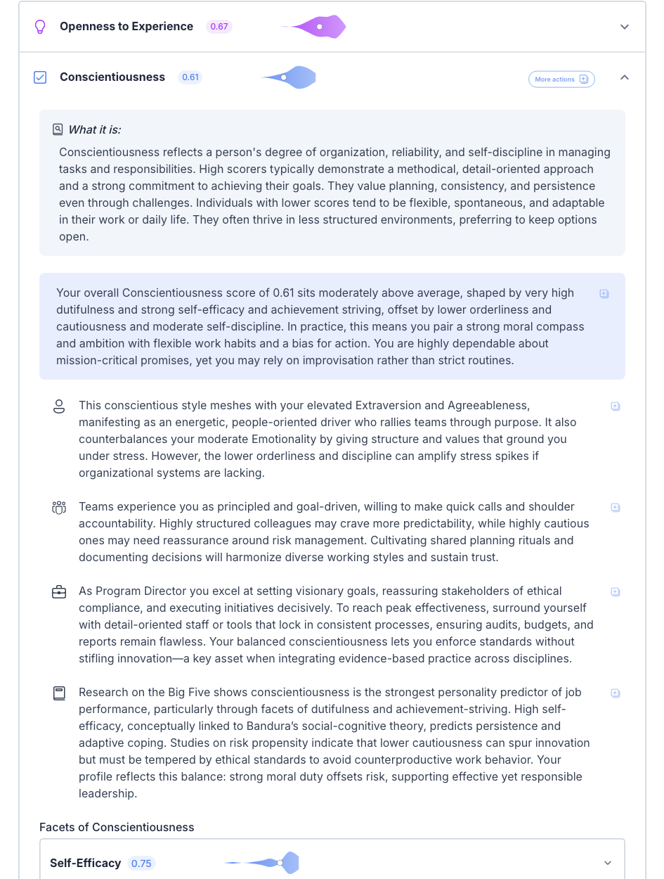 Dynamic Report Personal Factor